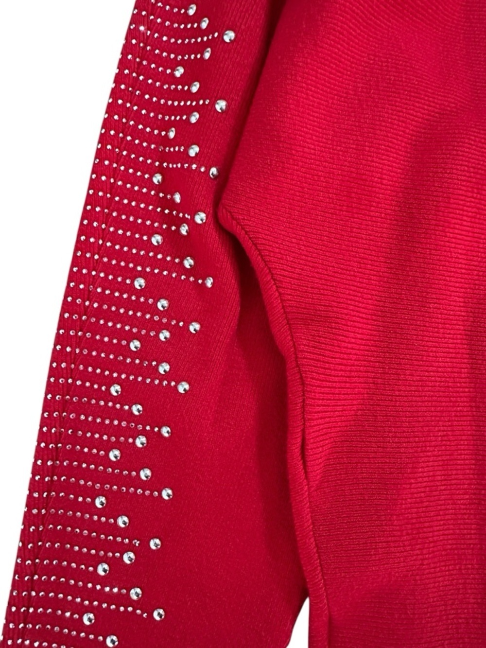 ❤️ Red Embellished Batwing Sweater | XL - Picture 12 of 13